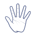 icono de cirugía de la mano